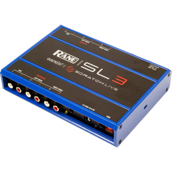 Rane SL3 Serato Scratch Live Digital Vinyl System, Blue at Gear4music
