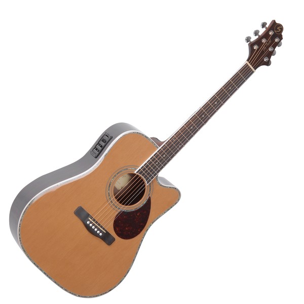 Greg Bennett D-8CE Electro Acoustic Guitar, Cedar at Gear4music