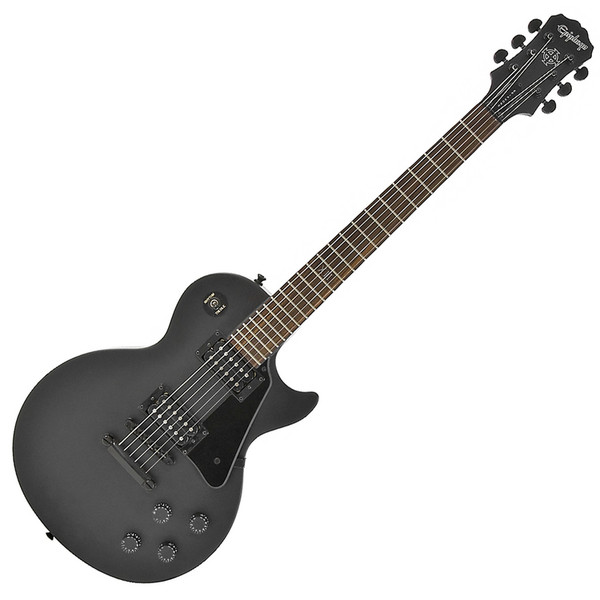 Epiphone Goth Les Paul Studio, Black Satin z czarnym osprzętem