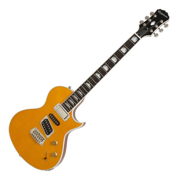 DISC Epiphone Nighthawk Custom Reissue, Trans Amber at Gear4music