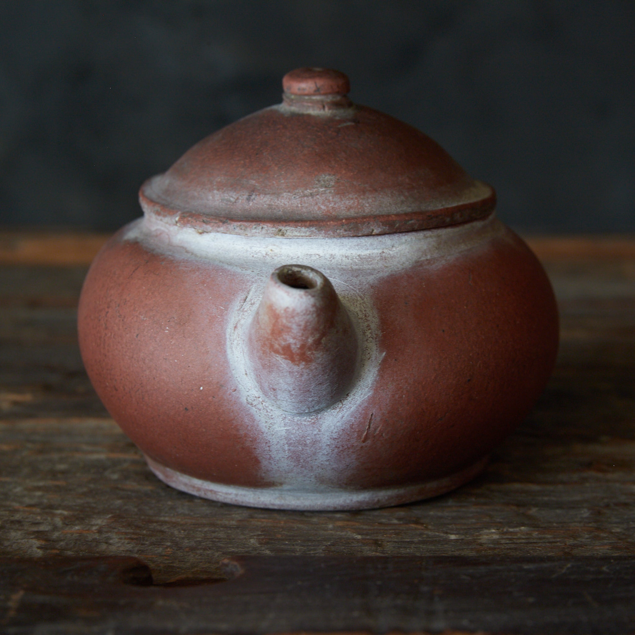 清代 朱泥水平壺（急須）（1616–1911CE） | 入蘆花（ロカニイル）