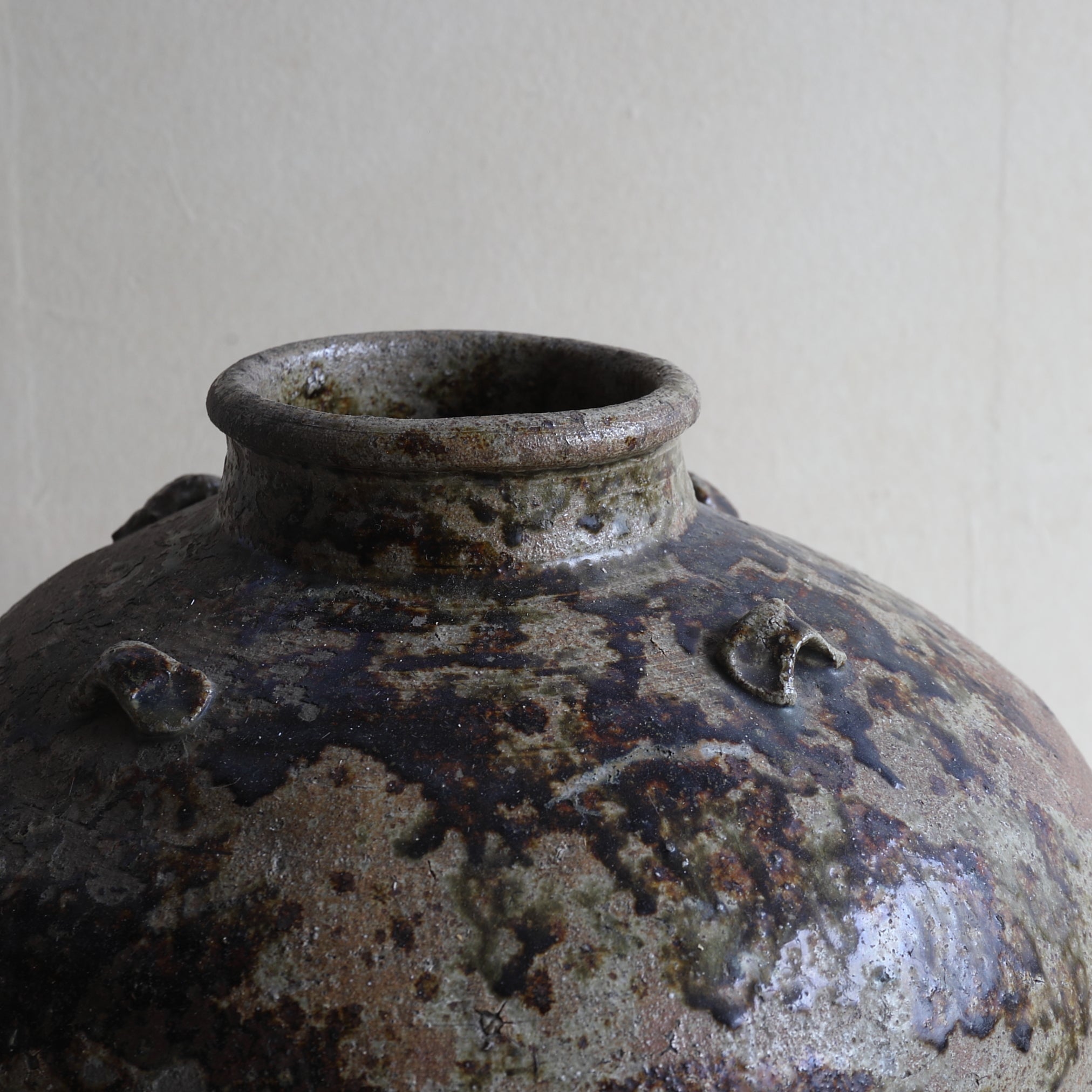 江戸時代 古丹波 四耳壺（1603–1867 CE） | 入蘆花（ロカニイル）