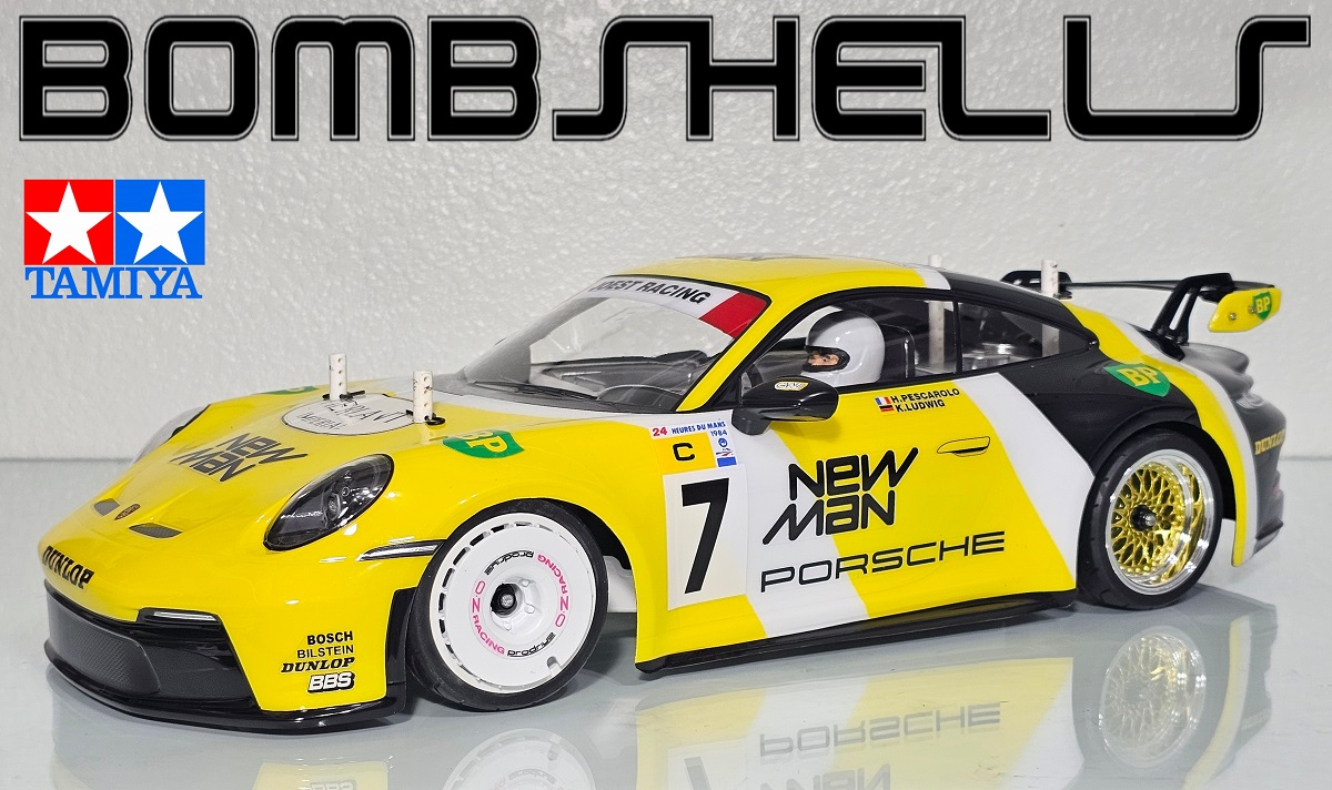 Tamiya Porsche 911 GT3 (992) “NEWMAN” Custom Painted Body Set w