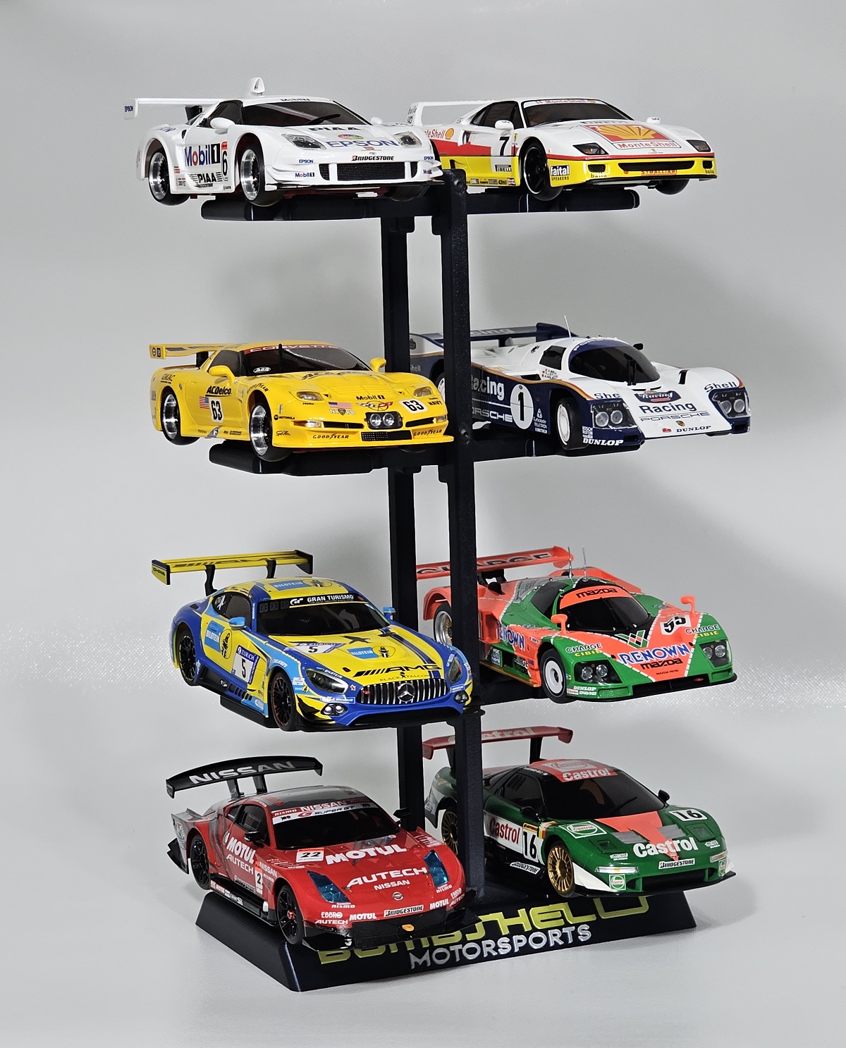 BOMBSHELLS Motorsports 8-STACK Mini-Z Car Display – RC Bombshells