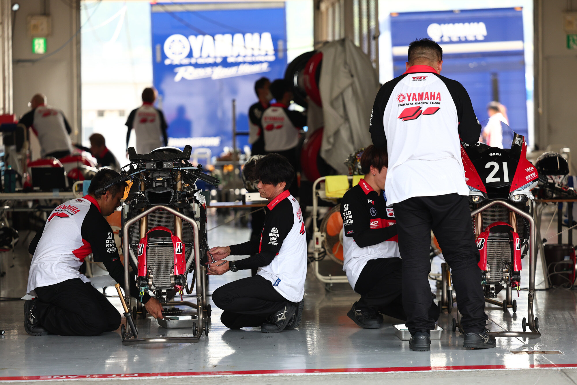 YAMAHA RACING TEAMが集結、鈴鹿サーキットでプライベートテストを開始