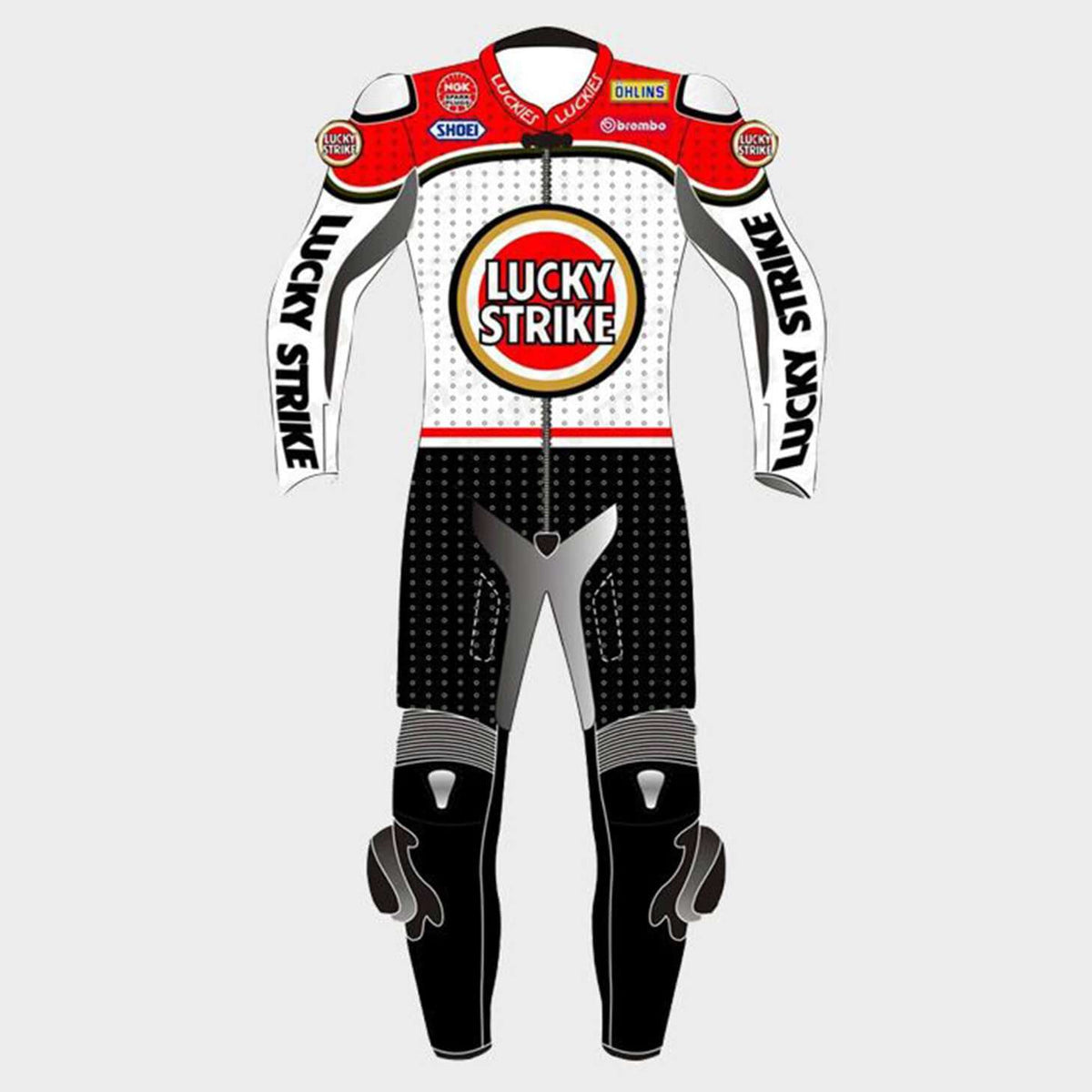 Lucky Strike Motorcycle Leather Suit – Racers Arena
