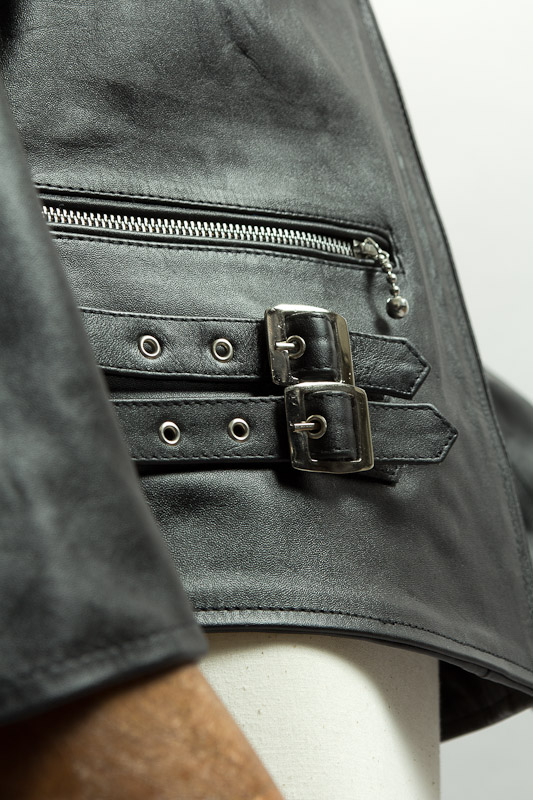 UKシングルライダースジャケット カウレザー ブラック、ライダース