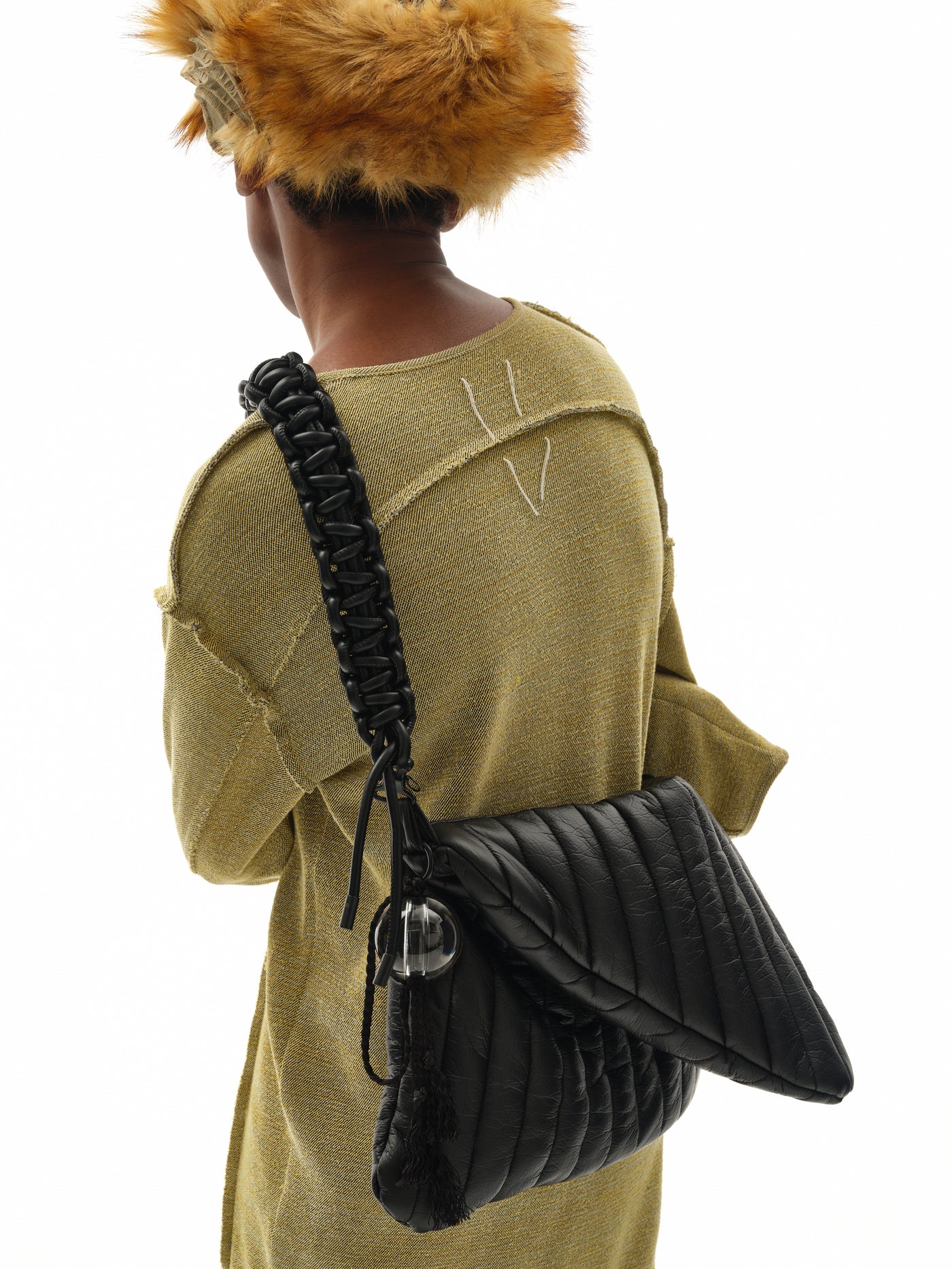 NUTEMPEROR / ナットエンペラー - PU LEATHER BAG (BLACK) | RADD LOUNGE