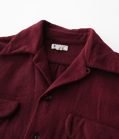 50's VAN HEUSEN ビンテージオープンカラーウールシャツ - Fresh