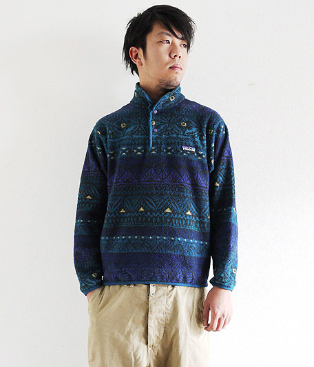 90's Patagonia 総柄フリーススナップT - Fresh Service NECESSARY or