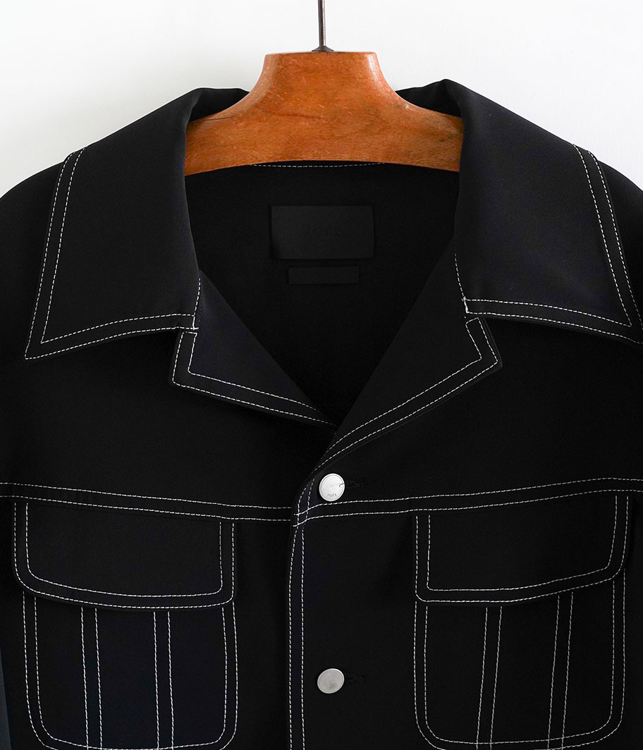 YOKE TRUCKER JACKET [BLACK] - Fresh Service NECESSARY or