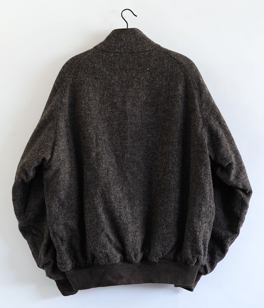 A.PRESSE Tweed Harrington Jacket [BROWN] - Fresh Service NECESSARY