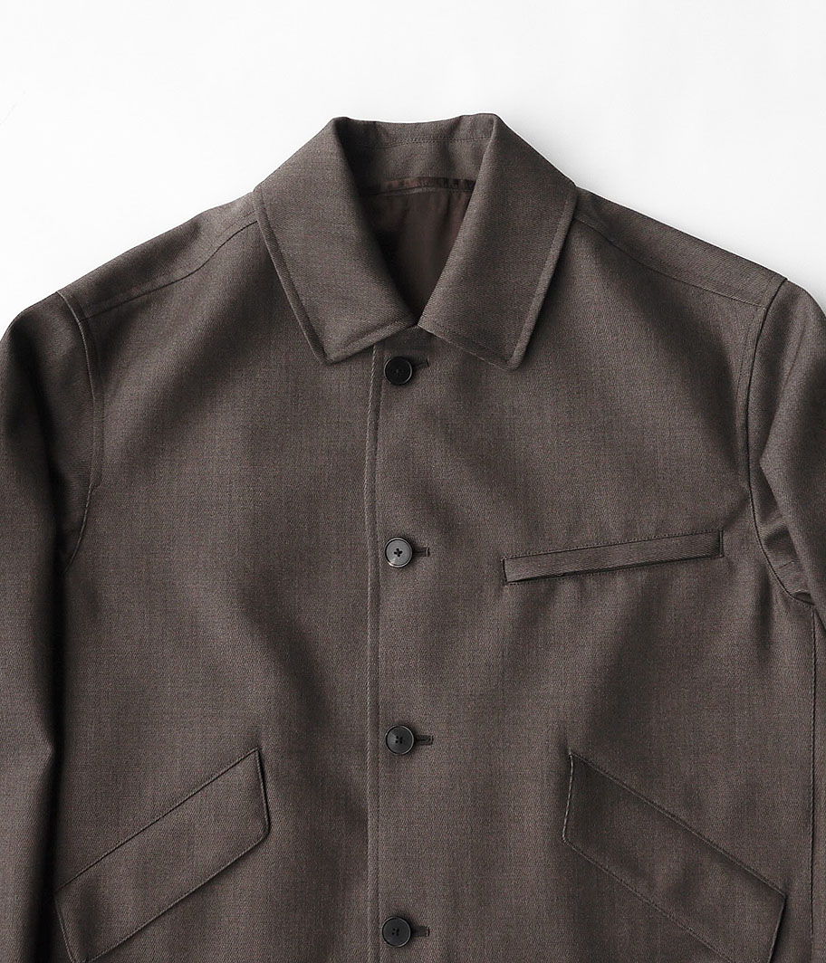 A.PRESSE Covert Cloth Sports Jacket [BROWN] - Fresh Service
