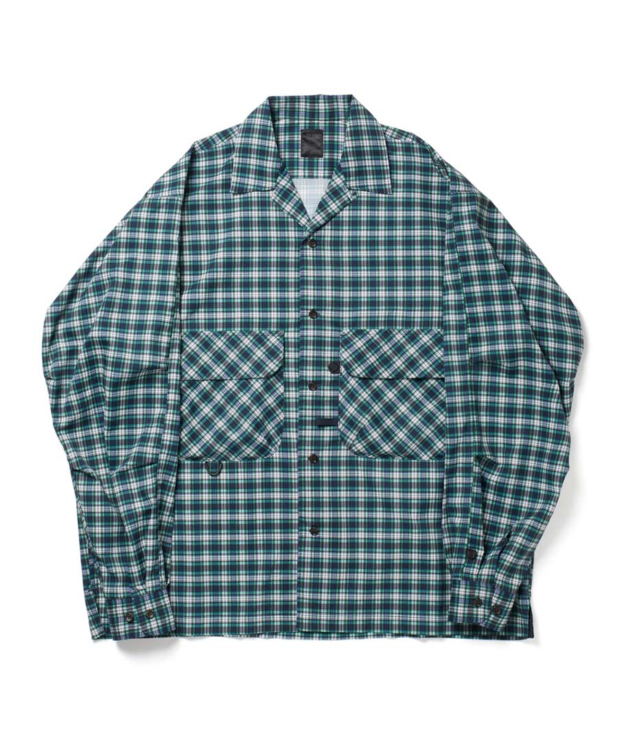 DAIWA PIER 39 Tech New Angler's Open Collar Shirts L/S [NAVY