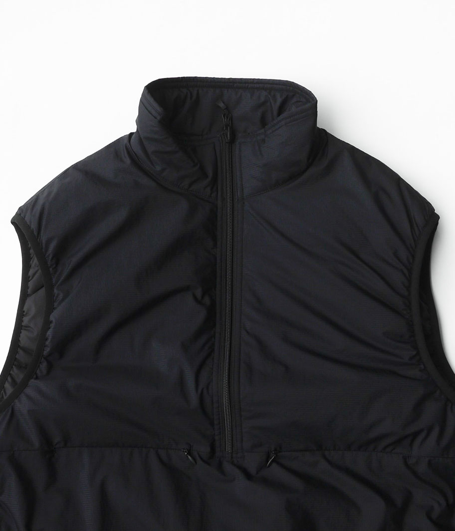 DAIWA PIER 39 TECH REVERSIBLE PULLOVER PUFF VEST [BLACK] - Fresh