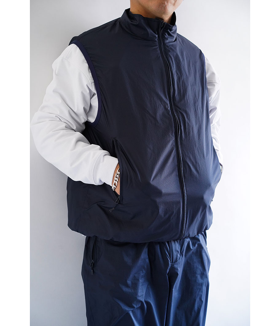 DAIWA PIER 39 TECH REVERSIBLE WIND SHIELD VEST [NAVY] - Fresh