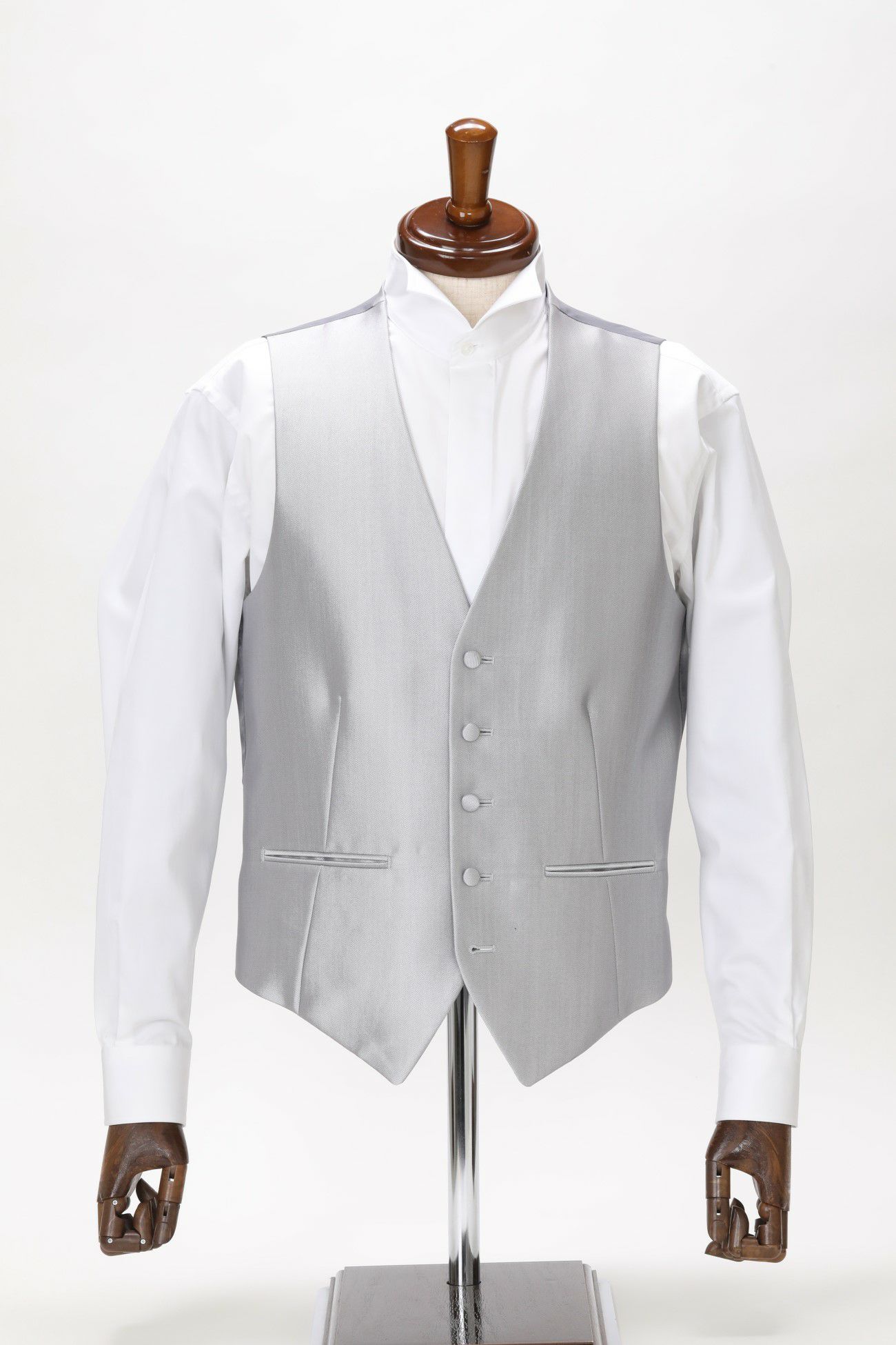 シルバー無地 ベスト Mサイズ | Viotta