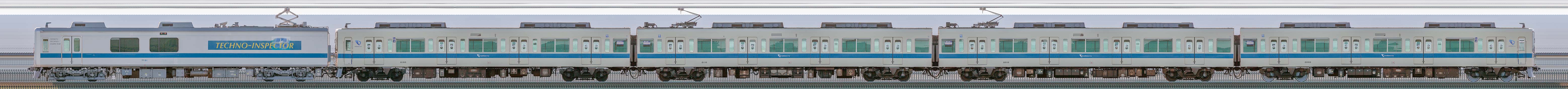 小田急8000形8066×4＋クヤ31「テクノインスペクター」（海側