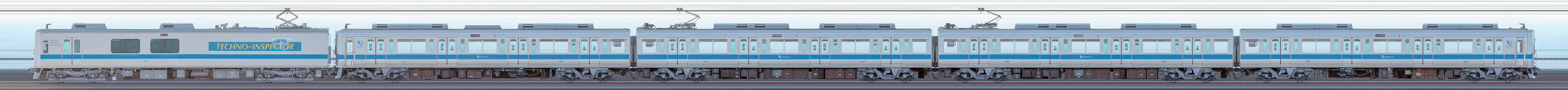 小田急1000形1051×4＋クヤ31「テクノインスペクター」（海側
