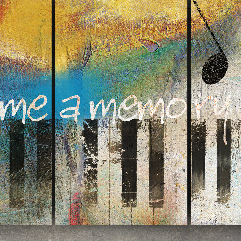 Piano Abstract Triptych Metal Wall Art by Ralph Burch – RALPH BURCH