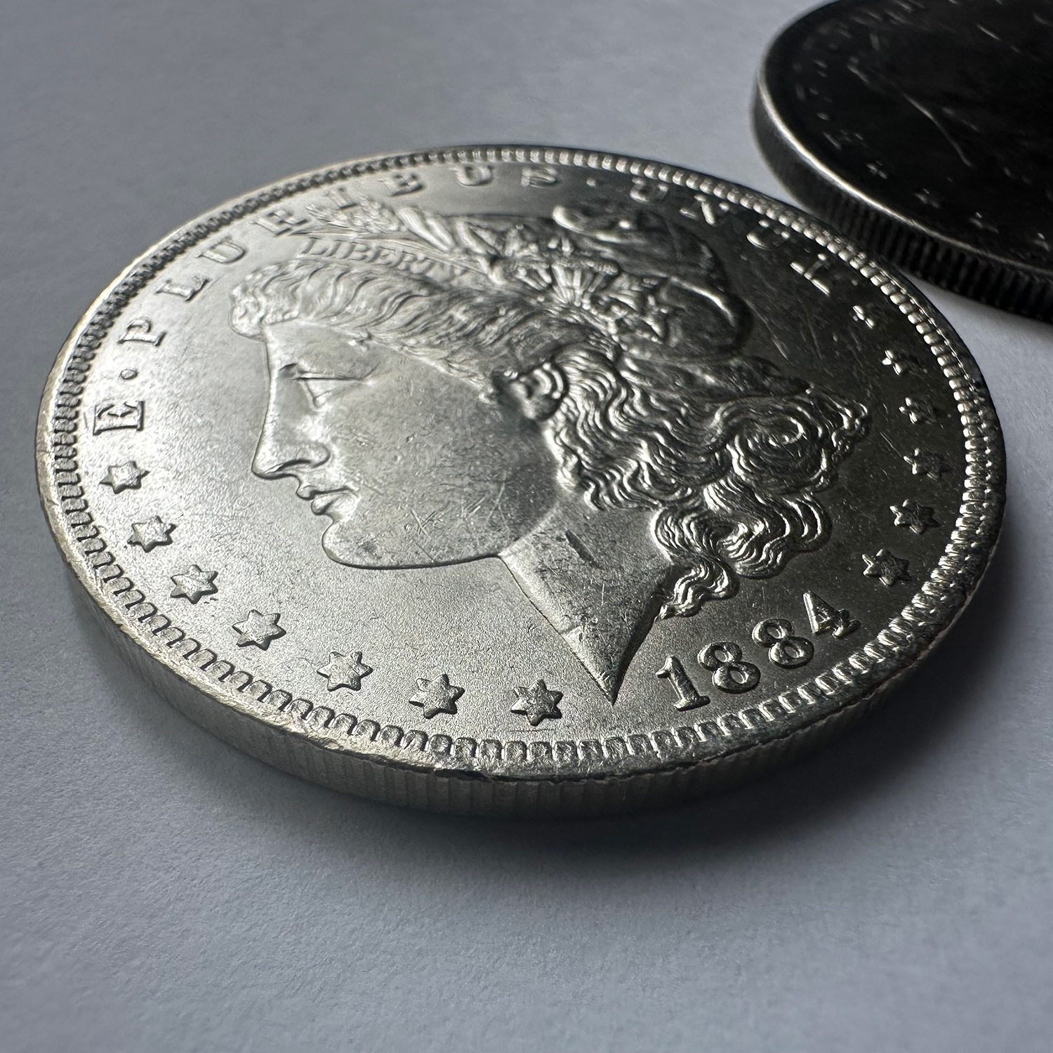 希少】1884 モンガルダラー 銀貨 先祖代々所有品 ケース保管