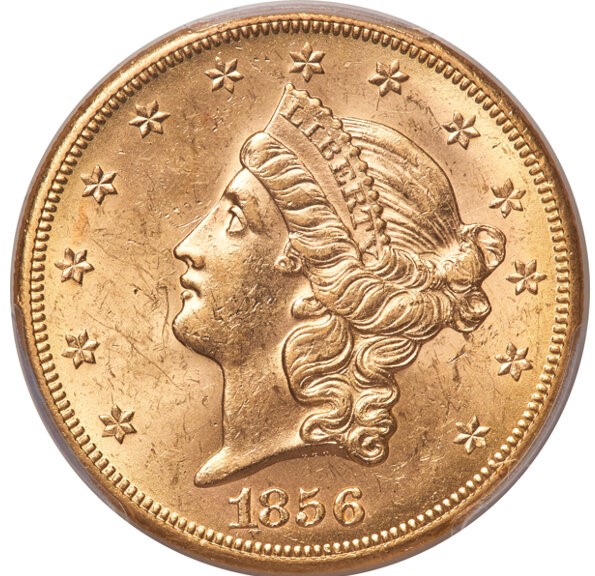 An SS Central America Shipwreck Double Eagle with Pinch MS 61 S