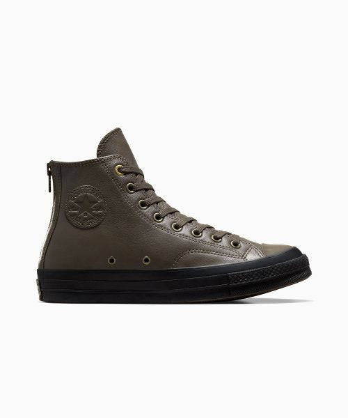 CT70 2023年新型 LEATHER（レザー） BROWN Zipper Heel HI CUT A02110C