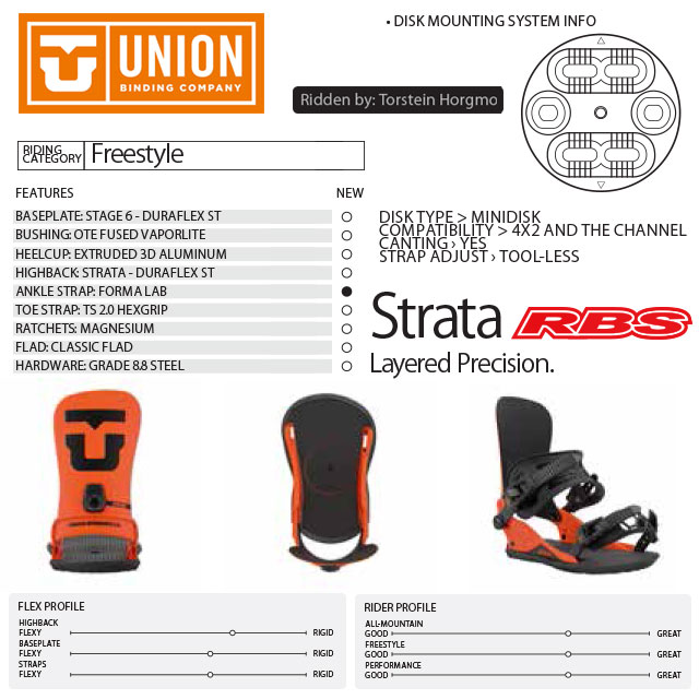 UNION (ユニオン) 20-21 BINDING STRATA ストラータ 日本正規品RBS
