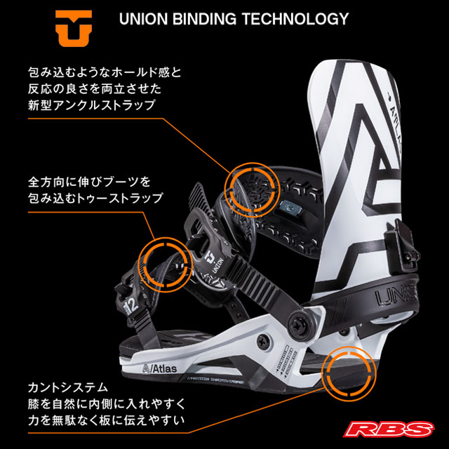 UNION 21-22 BINDING ATLAS アトラス 日本正規品RBS