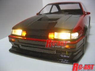 YL1]ヨコモAE86用 ヘッドライト＋テールランプのセット RC-ART