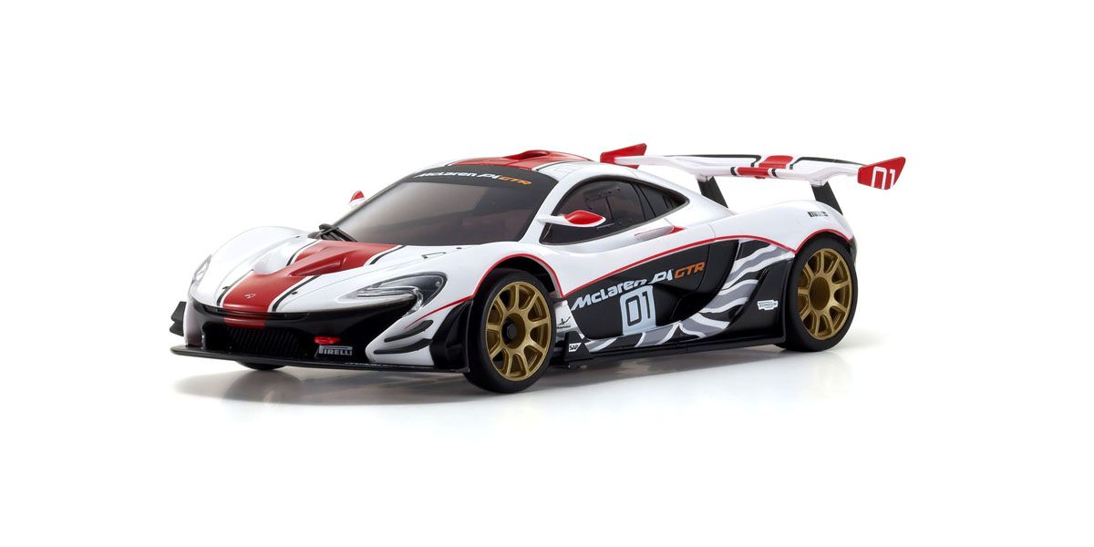 ミニッツRWDシリーズ レディセット McLaren P1™ GTR ホワイト/レッド