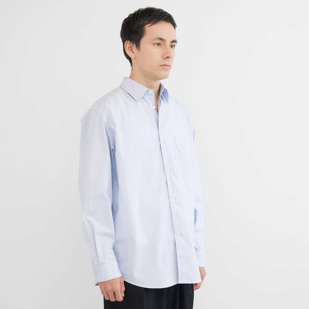 Relaxed Fit L/S Shirt -light blue-