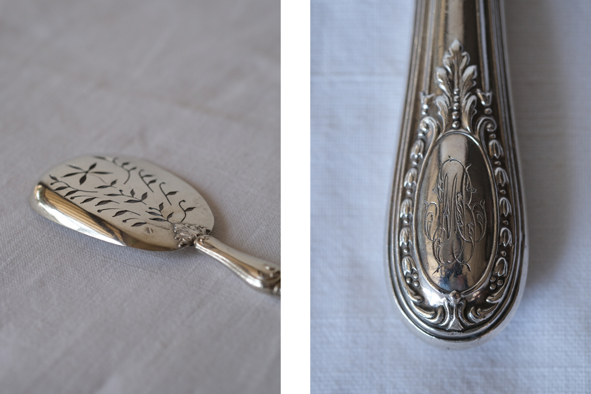 B23-2 フランス アンティーク ミネルヴァ フレンチシルバー 透かしの