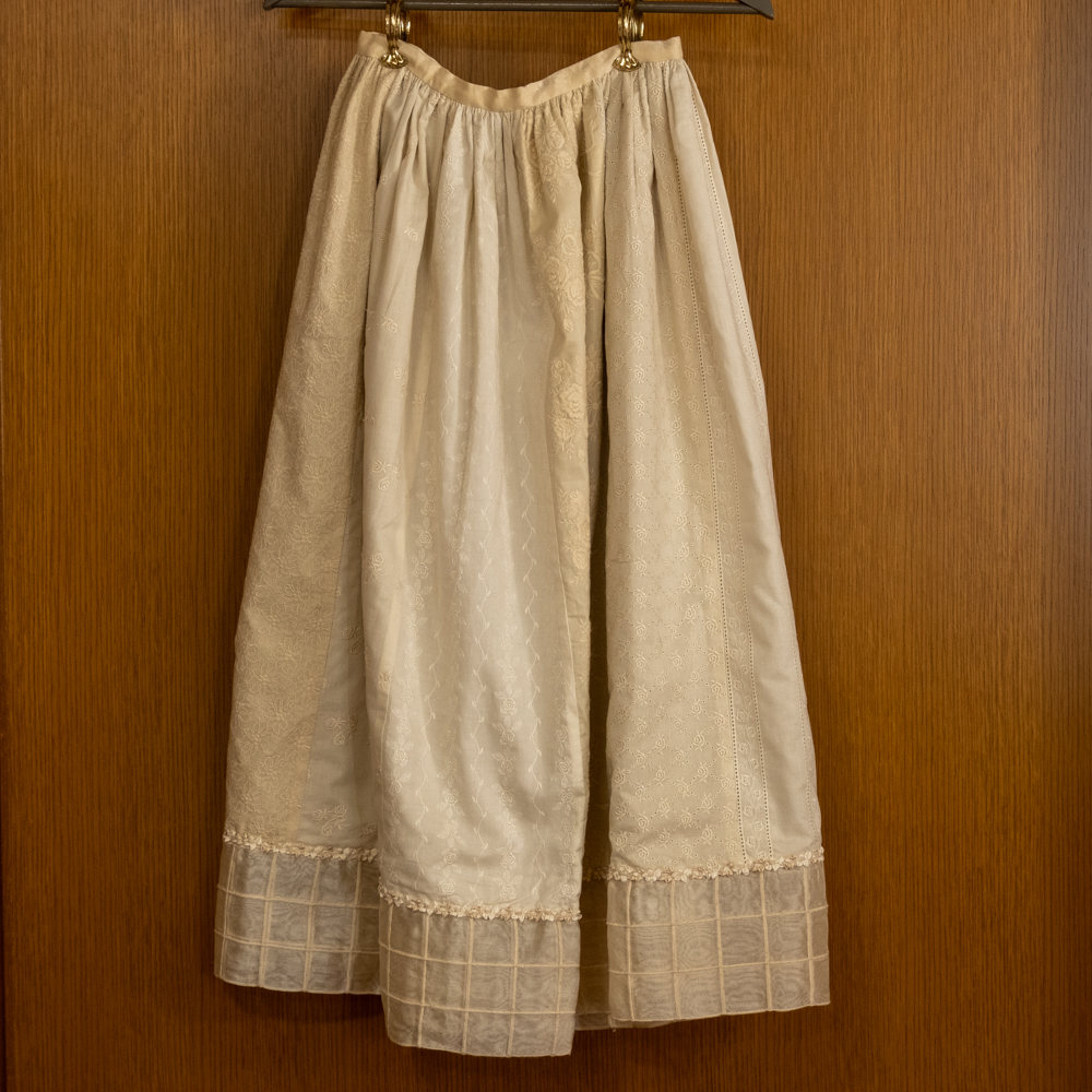 宮崎順子作 パッチワークレースのスカート『キルトジャパン』掲載作品