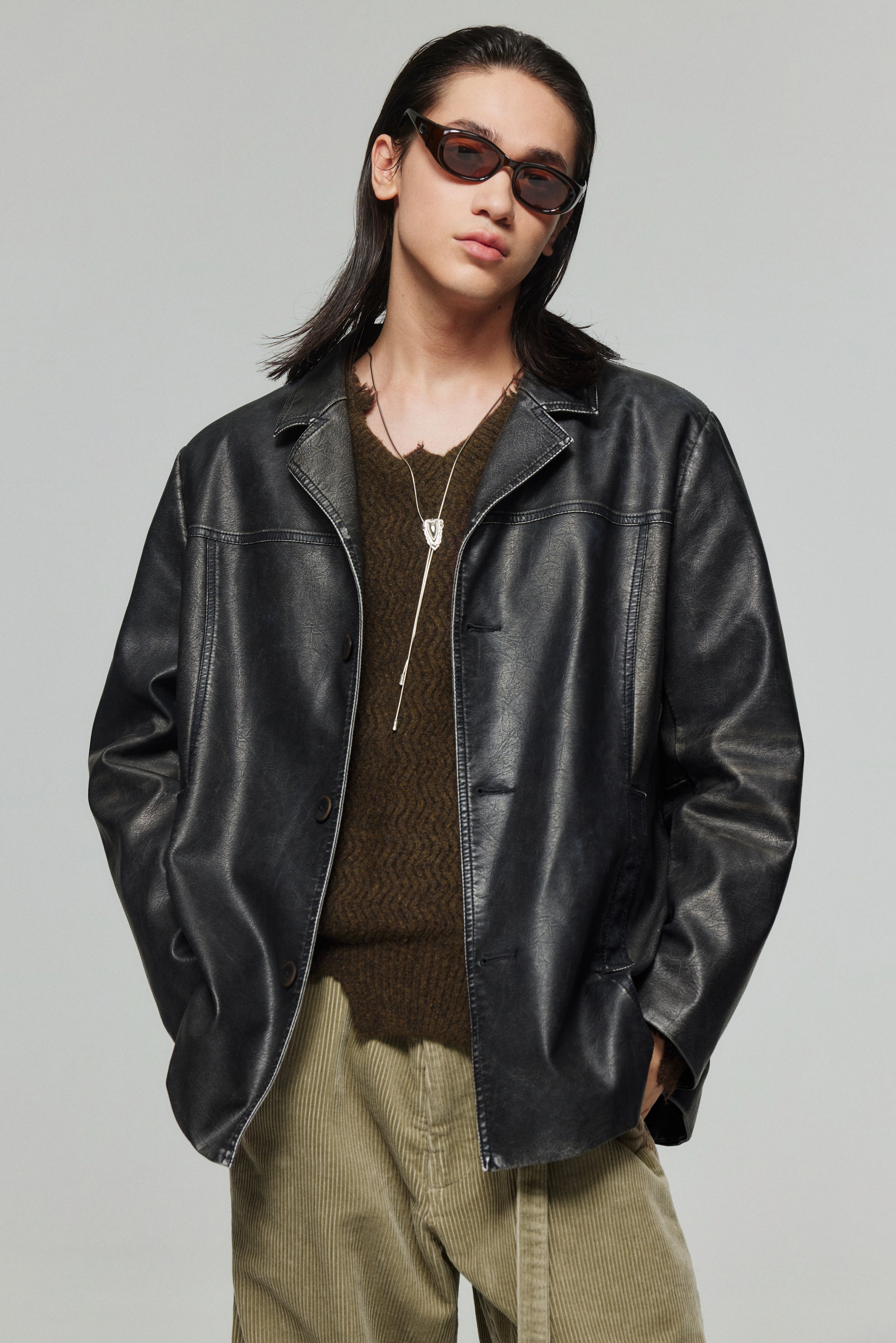 SIMPLE PROJECT VINTAGE STYLE LEATHER JACKET – Remold Lab