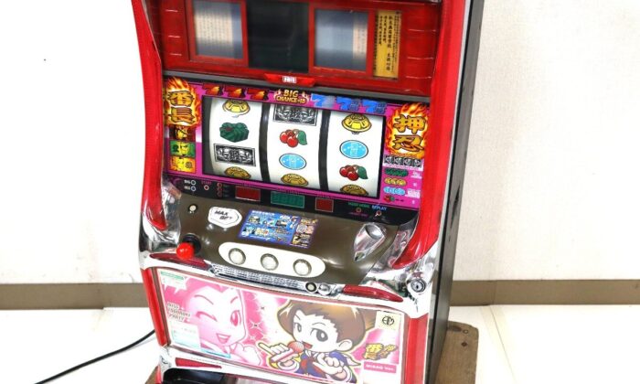 パチスロ実機アルゼ☆大花火コイン不要機付4号機・希少台・人気台