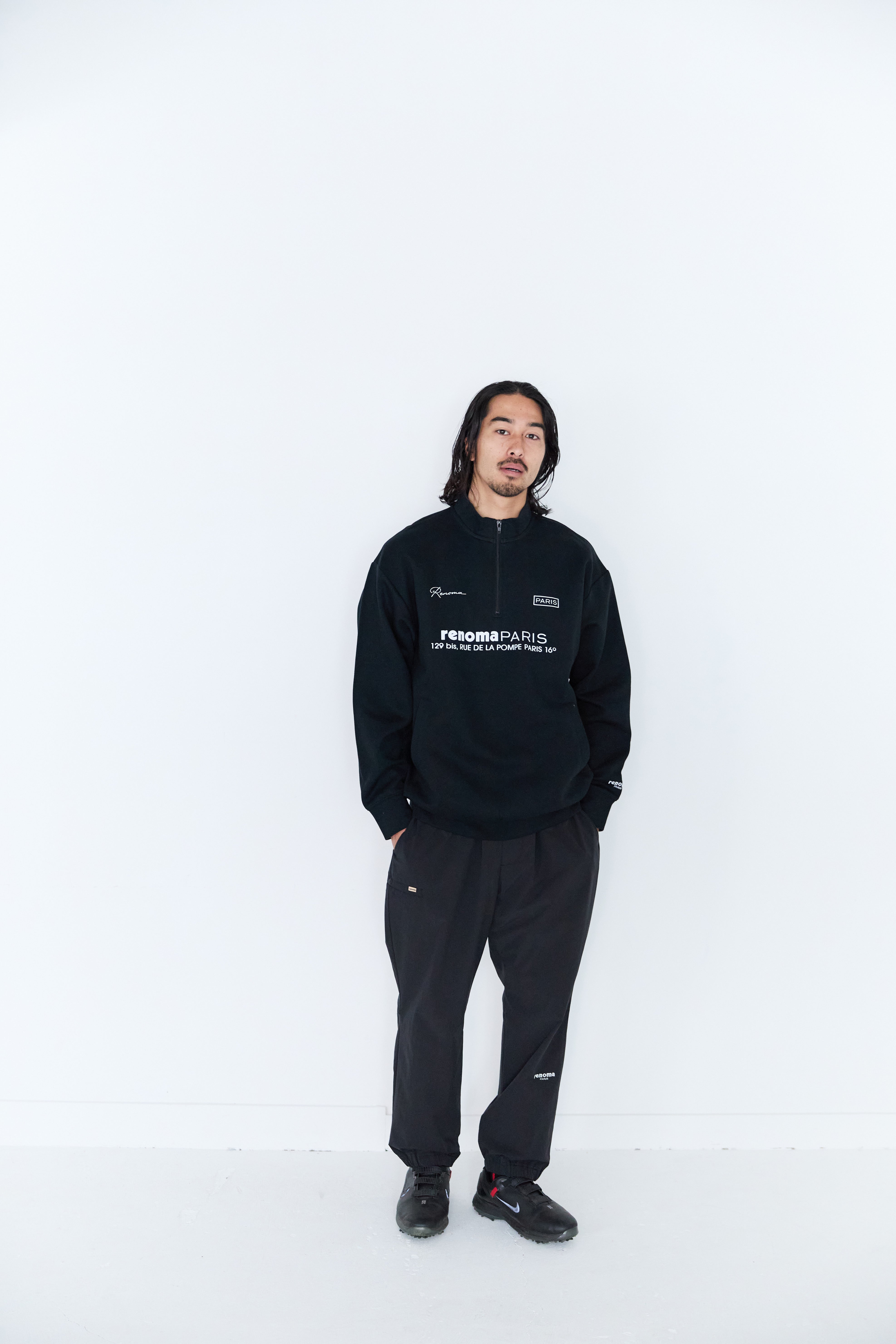 CVC DOUBLE HALF-ZIP MOCK NECK L/S – renoma golf