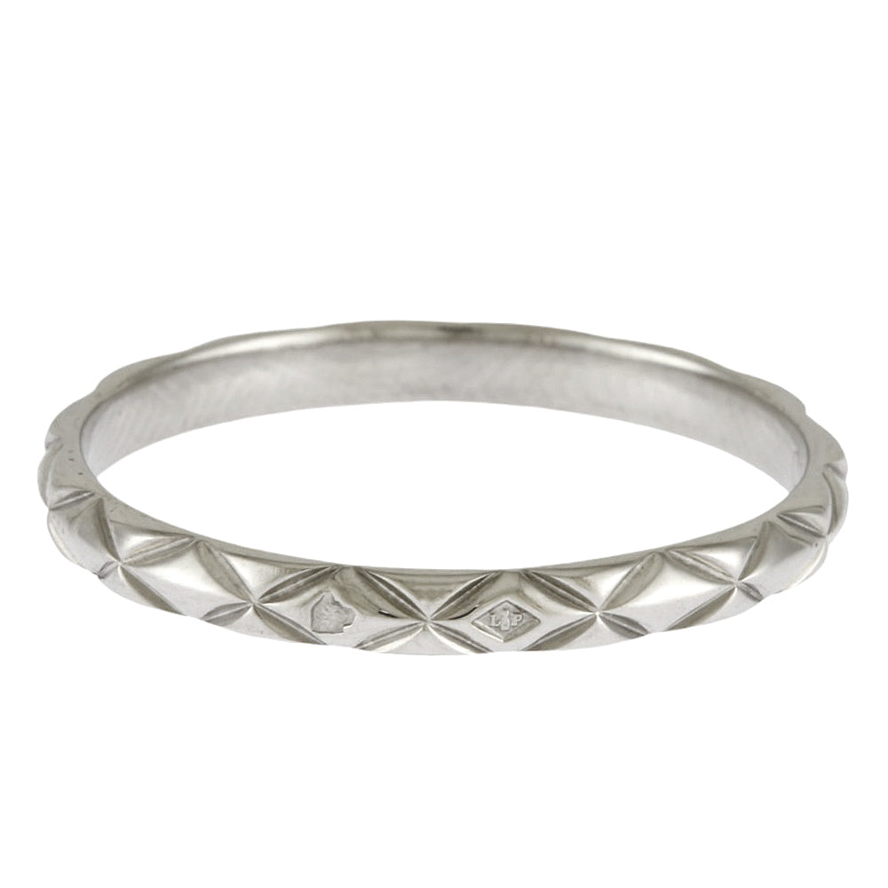 CHANEL シャネル マトラッセ リング 指輪 18号 Pt950プラチナ メンズ