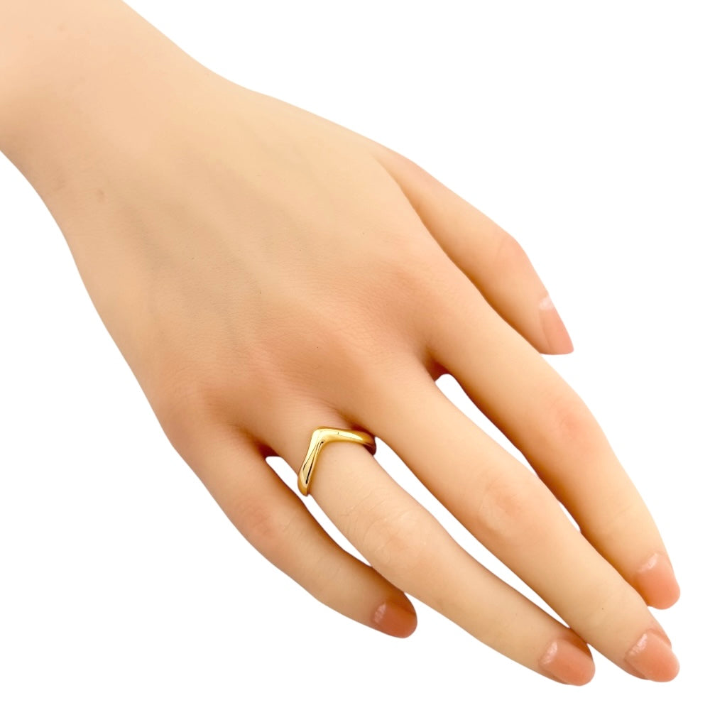 TIFFANY&Co. ティファニー カーブドウェーブハート リング 指輪 9号 18