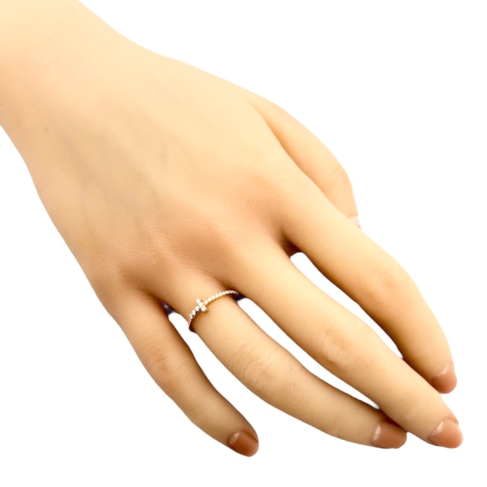 TIFFANY&Co. ティファニー Tワイヤー リング 指輪 9号 18金 K18ピンク