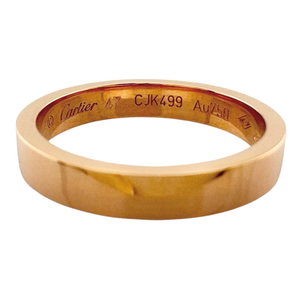 CARTIER Cartier Engraved Ring Size 7 18K K18 Pink Gold Women's