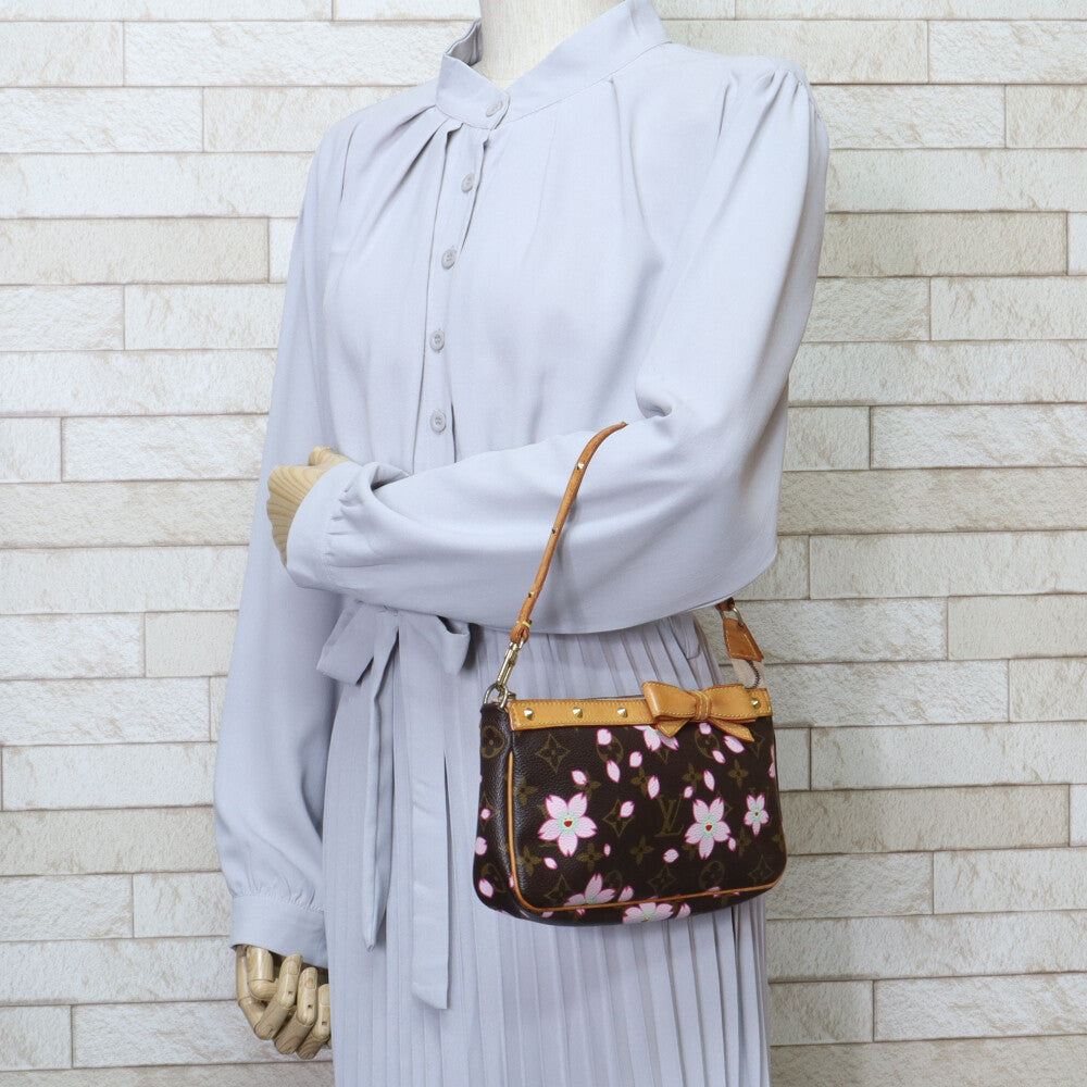 Louis Vuitton Cherry Blossom Pochette Accessoires Monogram Pouch