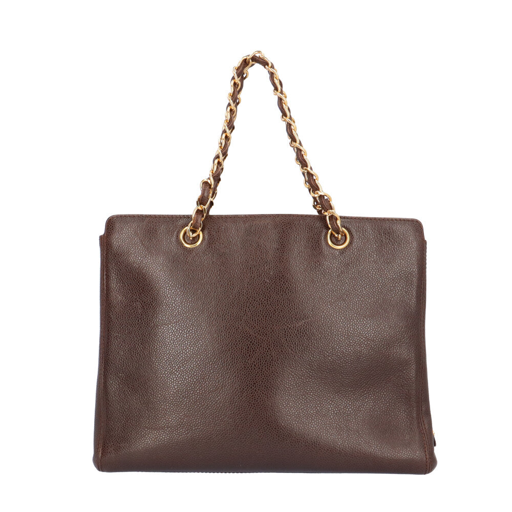 シャネル ロゴチェーントートバッグ トートバッグ シャネル キャビア