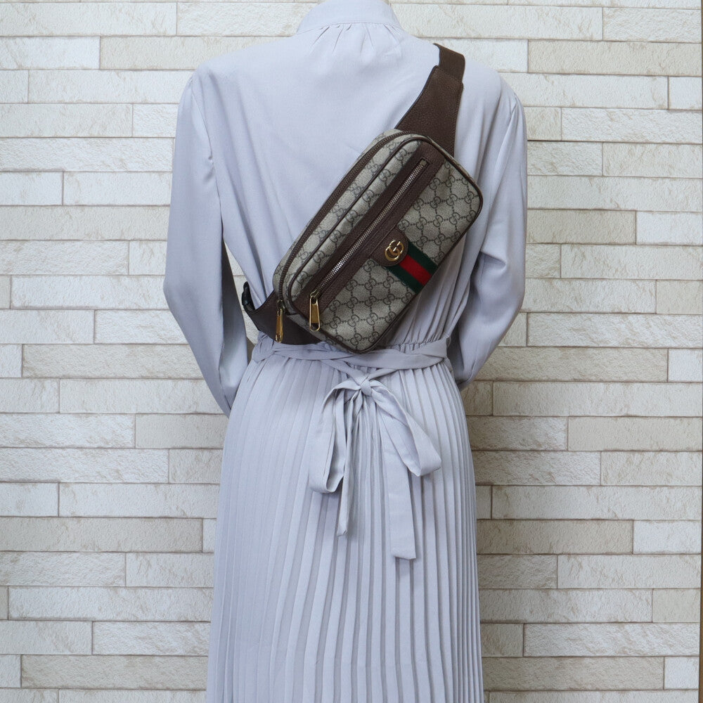 GUCCI グッチ GGベルトバッグ オフィディア GGスプリーム ボディバッグ