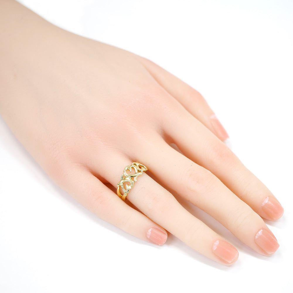 TIFFANY&Co. ティファニー トリプルラビングハート リング 指輪 12.5号