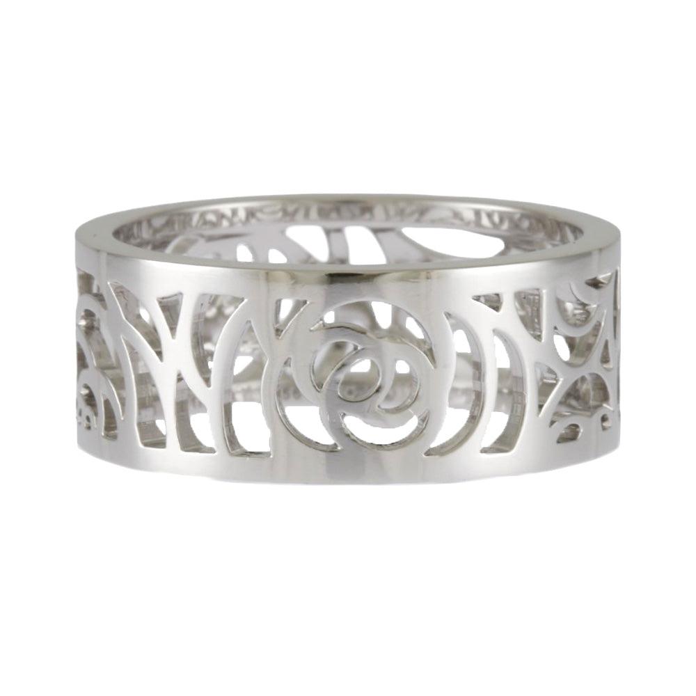 CHANEL シャネル カメリア ミディアム リング 指輪 16号 18金 K18