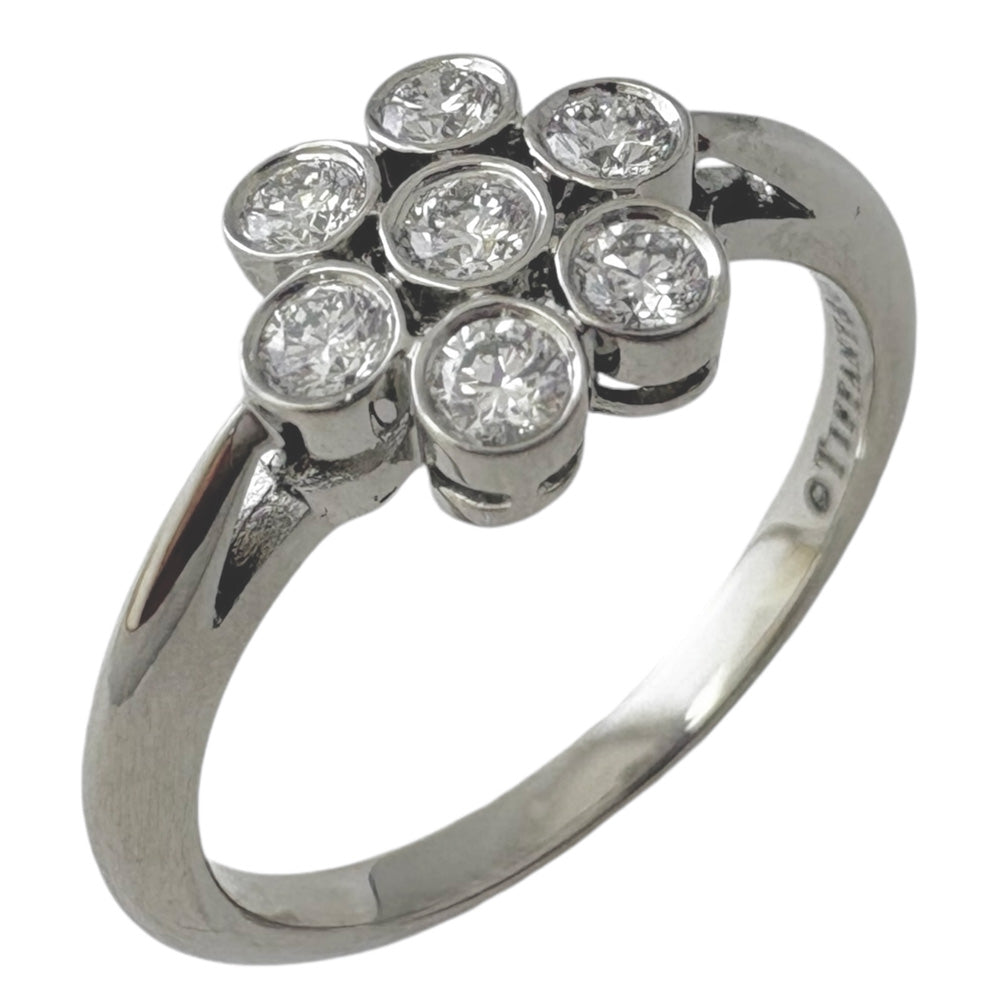 TIFFANY&Co. ティファニー ガーデンフラワー リング 指輪 10号 Pt950