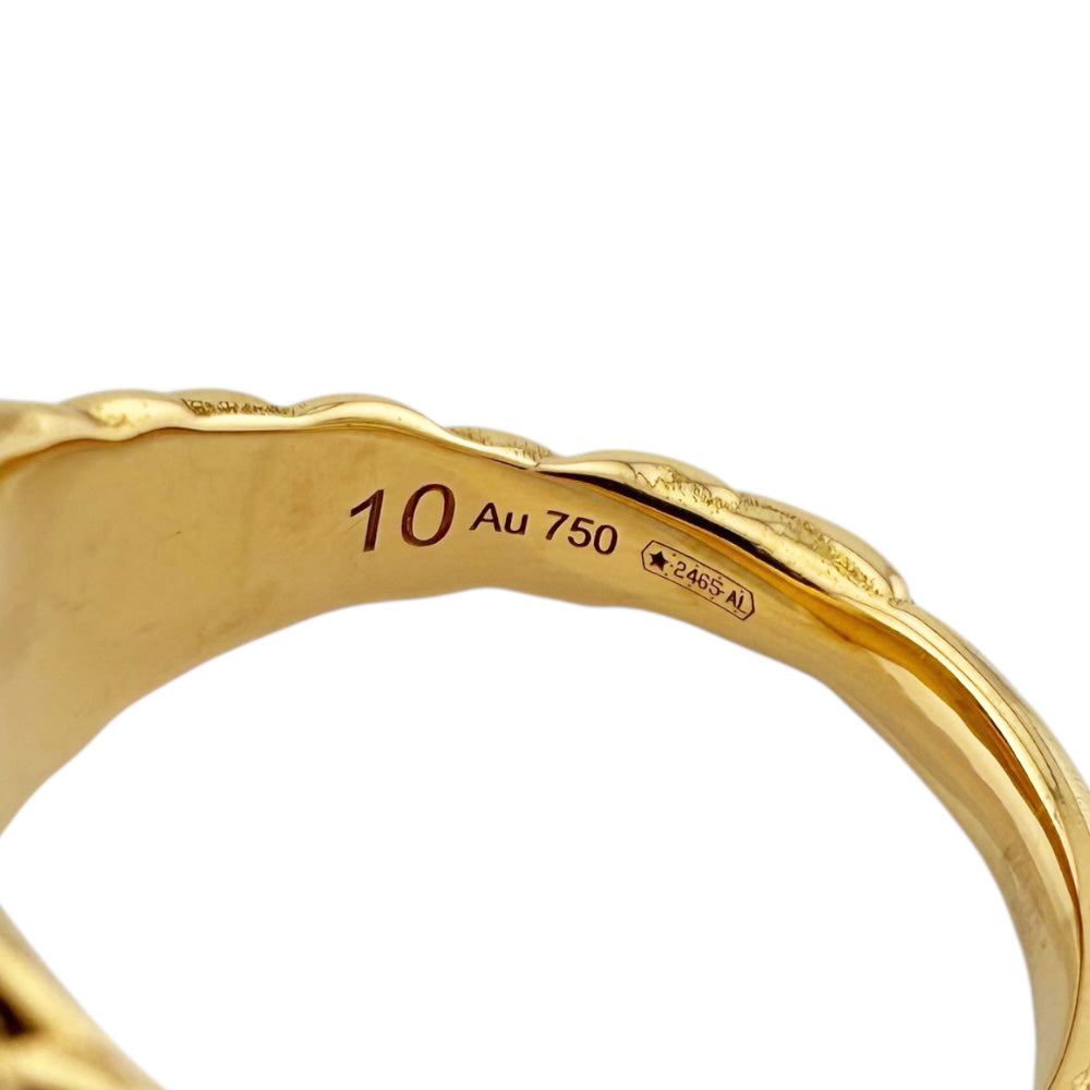 GUCCI グッチ ライオンヘッド リング 指輪 10号 18金 K18イエロー