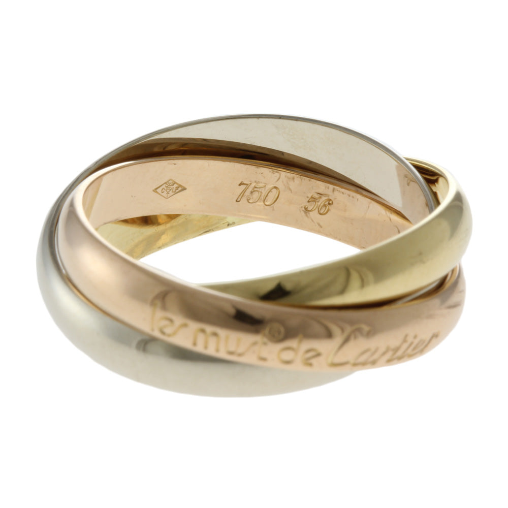 カルティエ CARTIER トリニティ #56 リング・指輪 16号 18金 K18