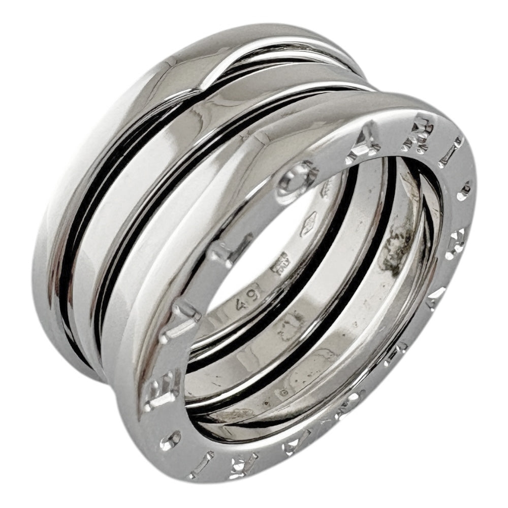 BVLGARI B-zero.1 3-band ring, size 8, 18K, K18 White Gold, Women's